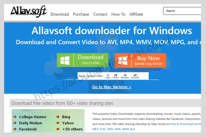 Allavsoft is a free tool, and it allows you to download and then convert YouTube videos into many other formats