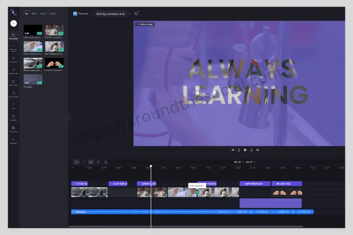 Clipchamp video editor