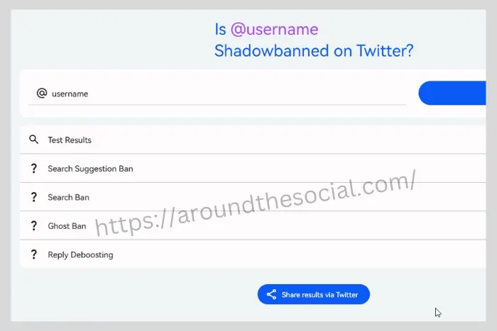 X shadowban test free