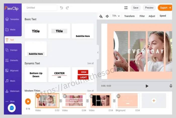 flexclip video editor