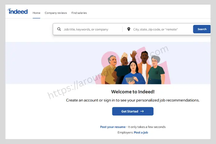 Indeed job search platform offering both free and paid options for job seekers.