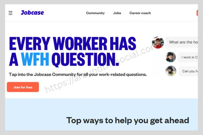 Jobcase platform for job seekers to connect, find opportunities, and access career support