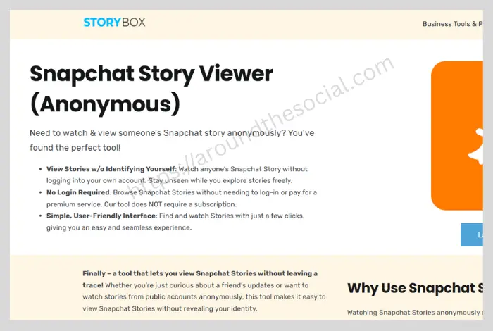 StoryBox is another tool designed for viewing Snapchat stories.